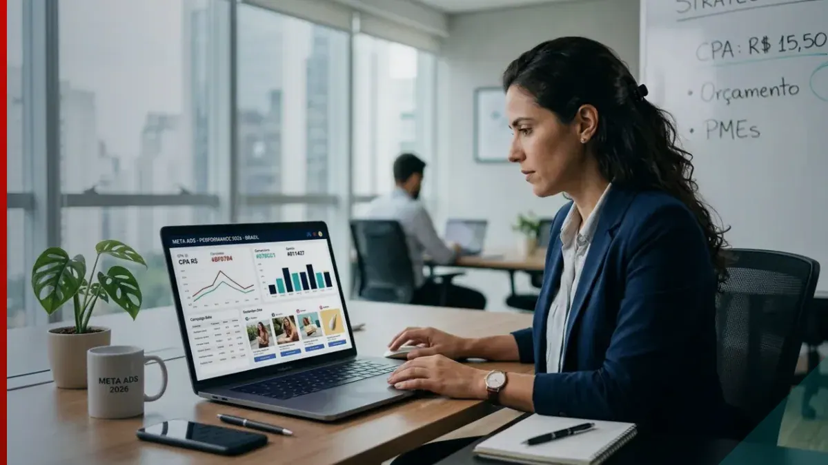 Profissional revisando uma estratégia de remarketing para PME